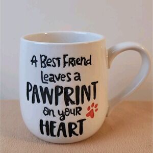 Cat/Dog/Pet Owner Stoneware Mug Leaves A Pawprint On Your Heart: Our Name Is MUD